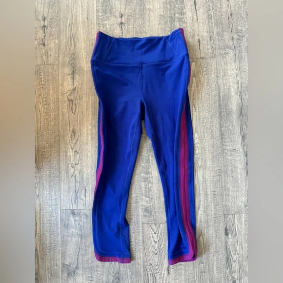 Free People Royal Blue & Cranberry Legging - Picture 2 of 5